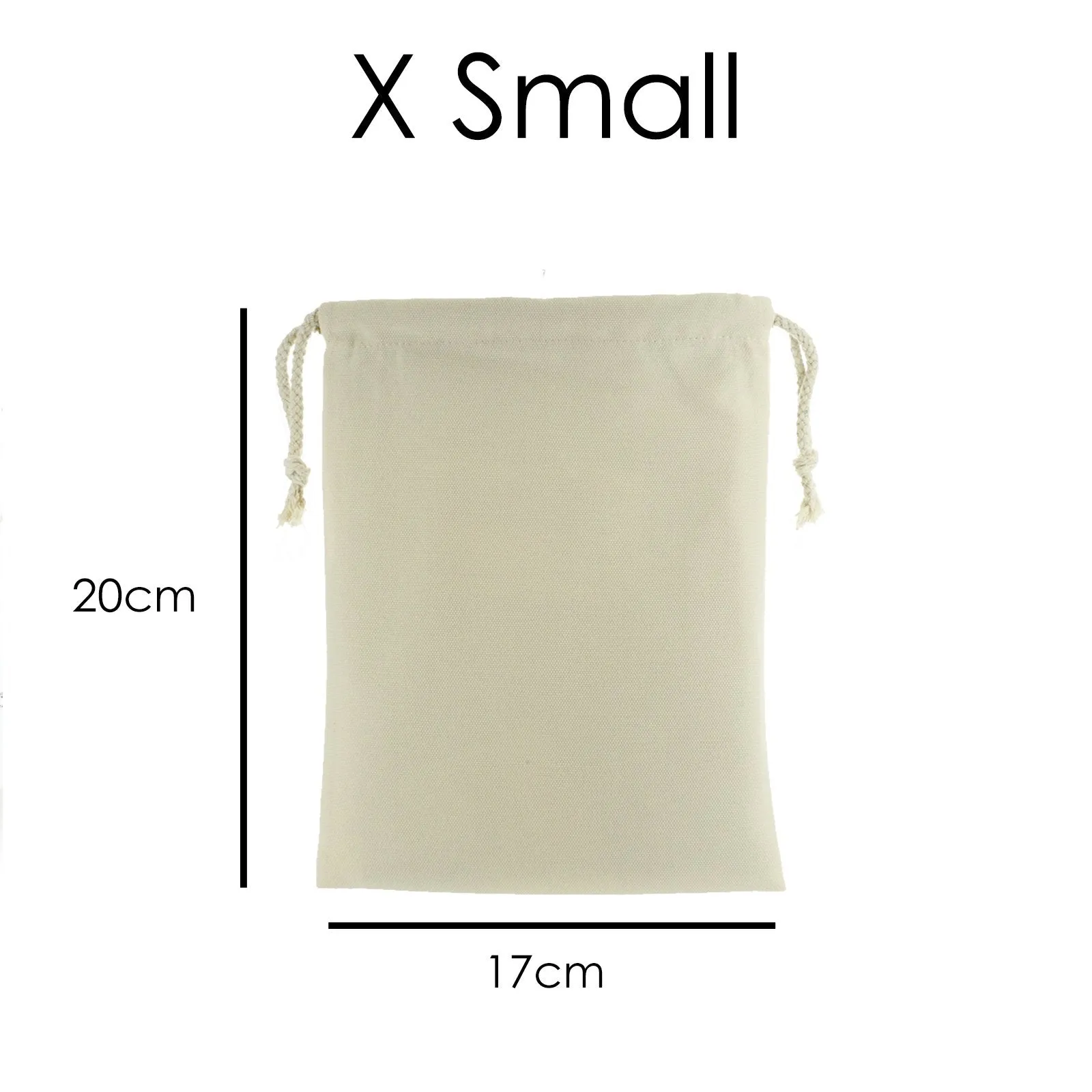 Personalised Canvas Sack with Stylish Text on Multicoloured Yarn Variants Pattern