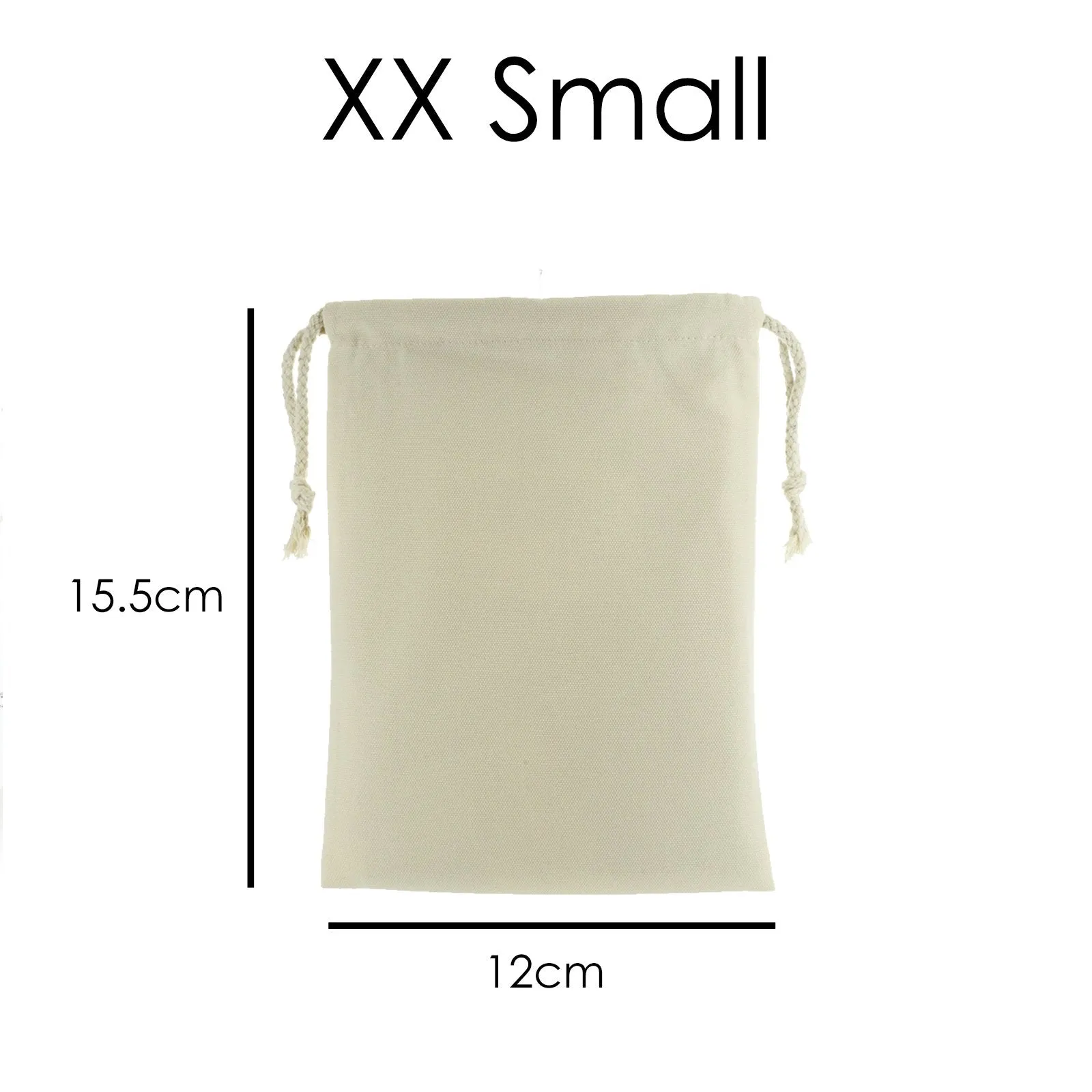 Personalised Canvas Sack with Stylish Text on Multicoloured Yarn Variants Pattern