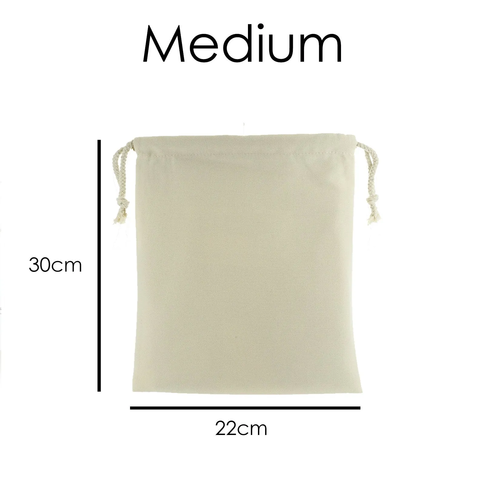 Personalised Canvas Sack with Stylish Text on Multicoloured Yarn Variants Pattern