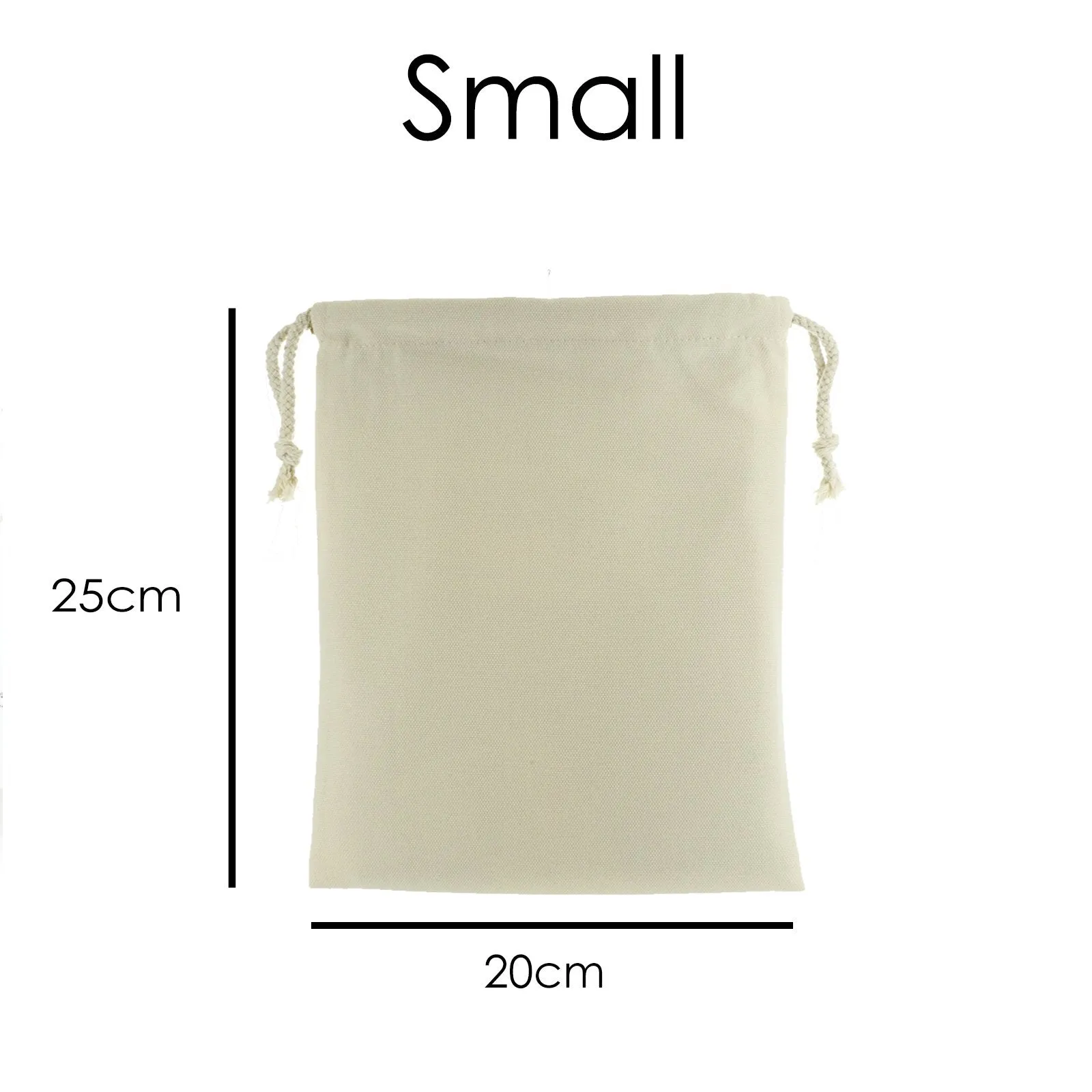 Personalised Canvas Sack with Stylish Text on Multicoloured Yarn Variants Pattern