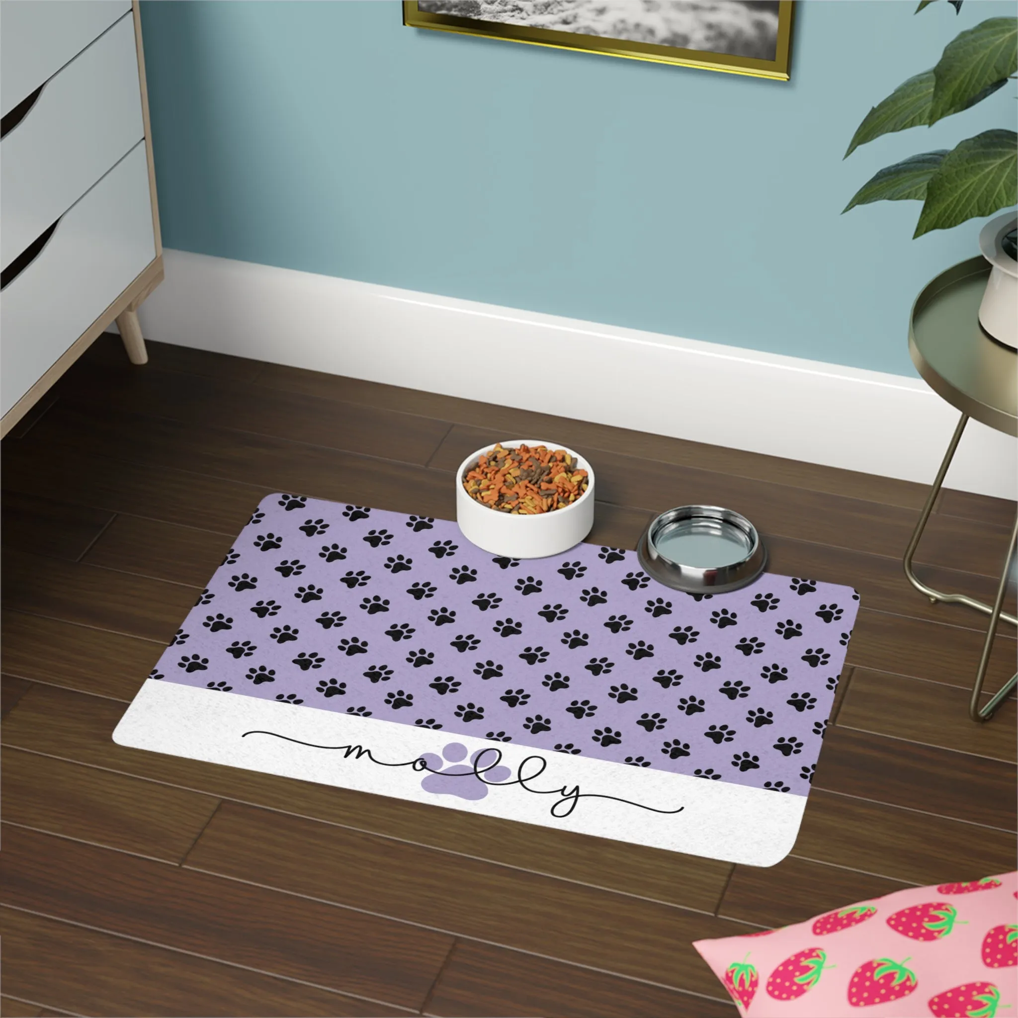 Personalized Dog Food and water PlaceMat
