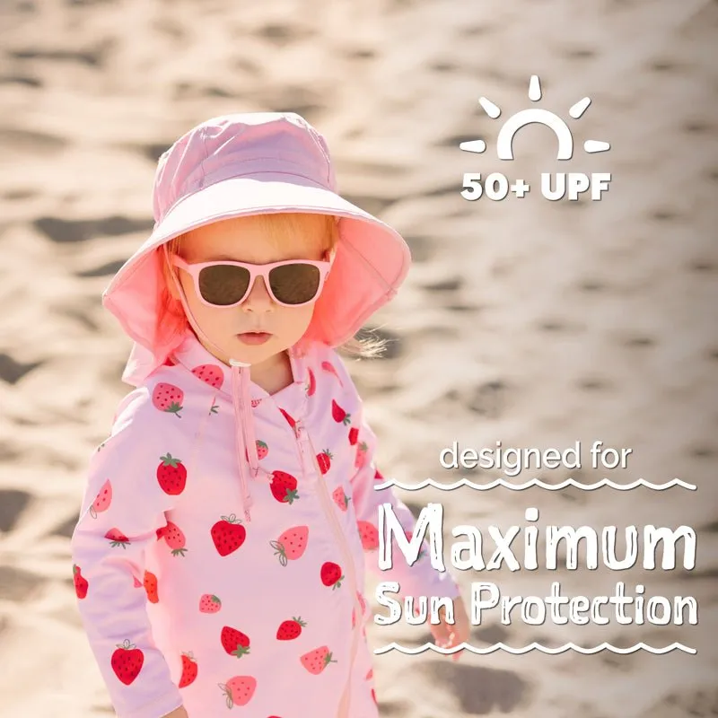 Pink Strawberry |  1-pc Girls' UV Suimsuit