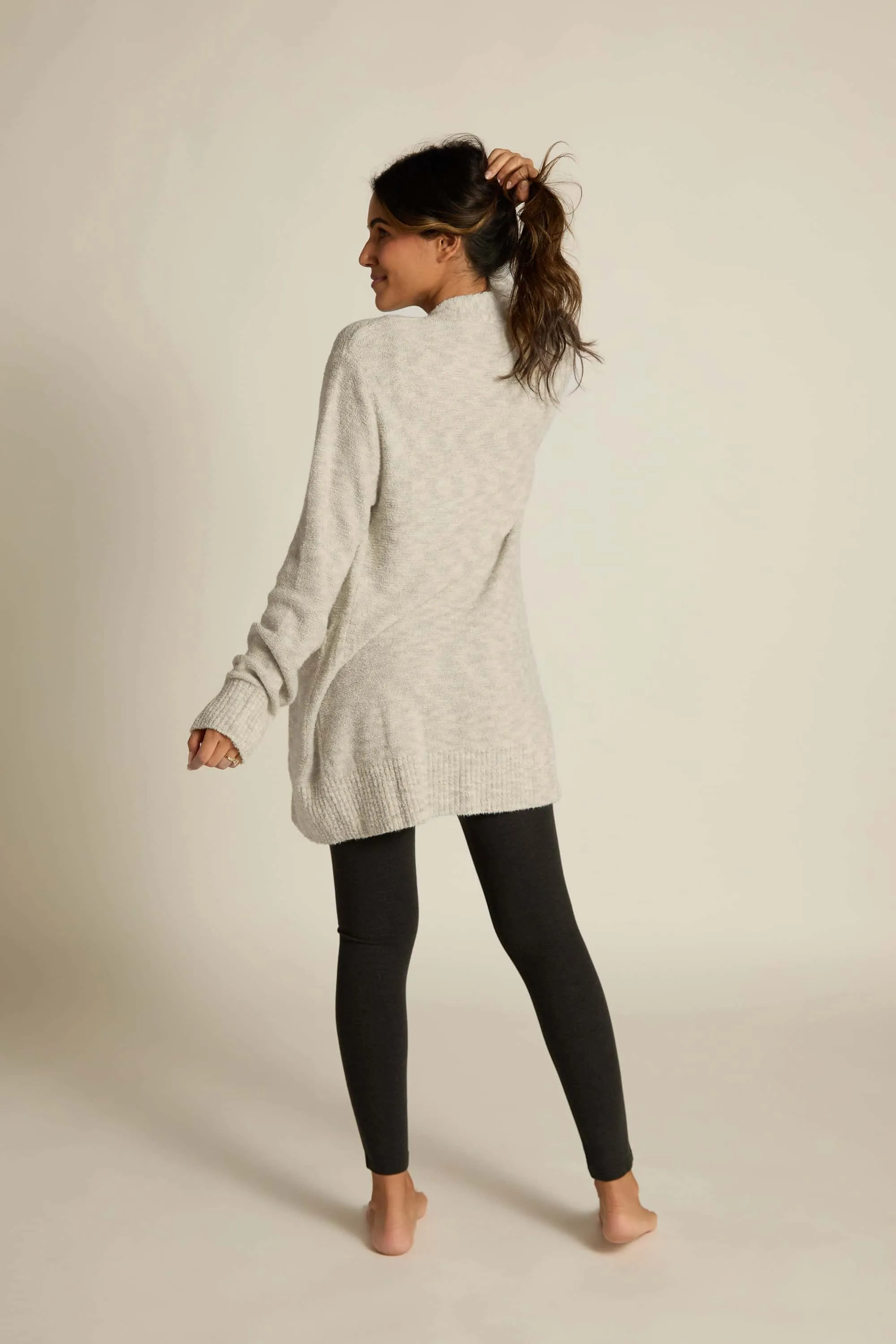 Plush Button-Up Cardigan