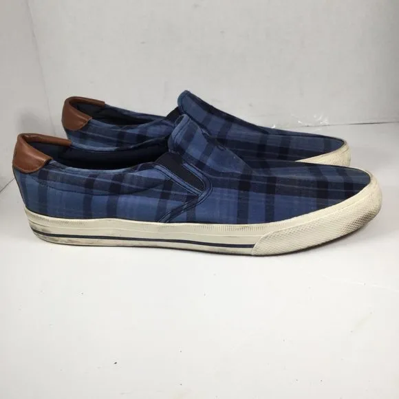 Polo by Ralph Lauren Vaughn Slip On Sneakers Blue/Black Size 14