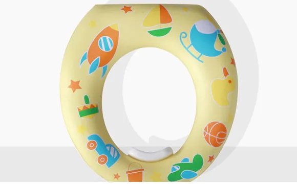 Potty Training Toilet Seat Thick Comfortable Foam Padded Baby Toddler Child