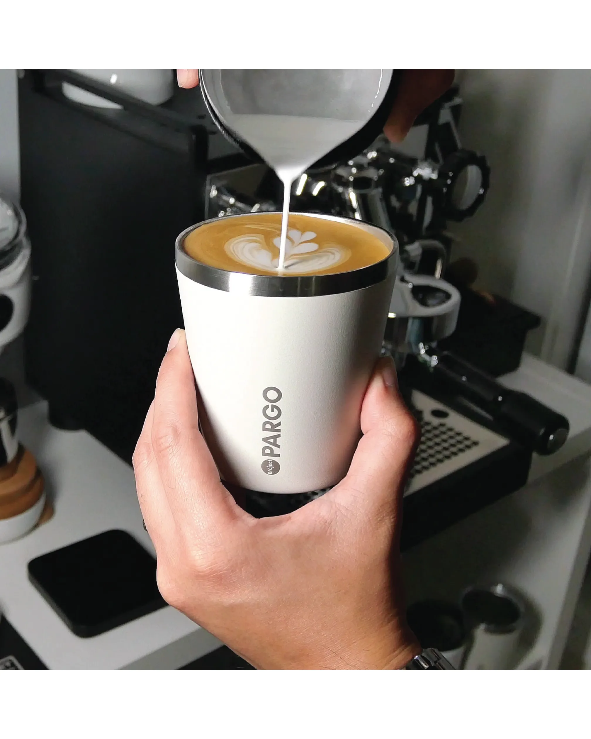 Project Pargo 8oz Insulated Coffee Cup - Bone White