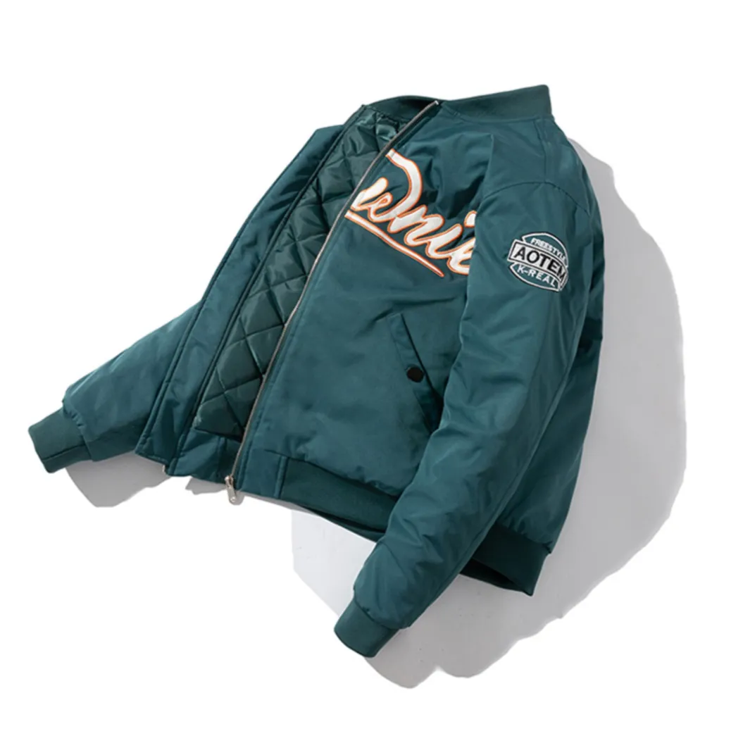 "BROWNIE" Veste Baseball Bombers Vintage Noir - URB1™