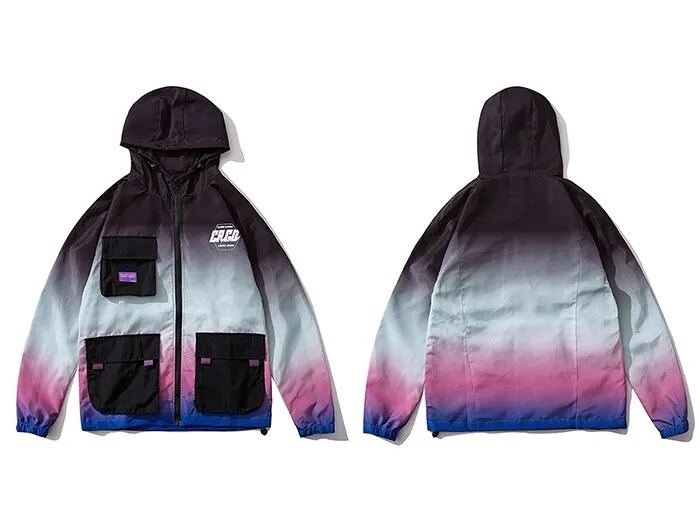 "CRGD" Veste Coupe Vent Bleu Streetwear - URB1™