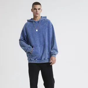 "DLVD" Sweat-shirt Hoodie à capuche Délavé Gris Clair - URB1™