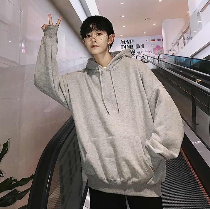 "ESSENTIAL" Sweatshirt Bleu Hoodie à Capuche - URB1™
