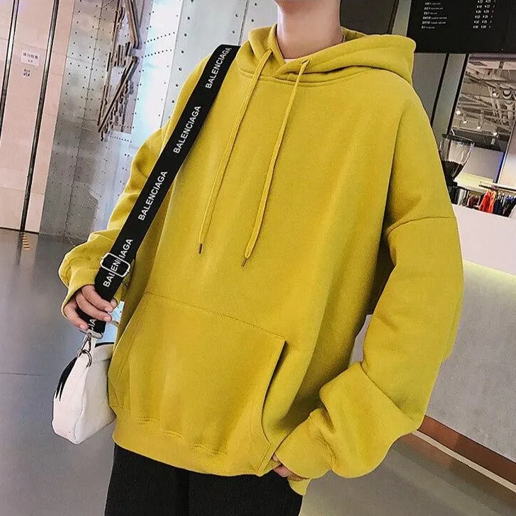 "ESSENTIAL" Sweatshirt Bleu Hoodie à Capuche - URB1™