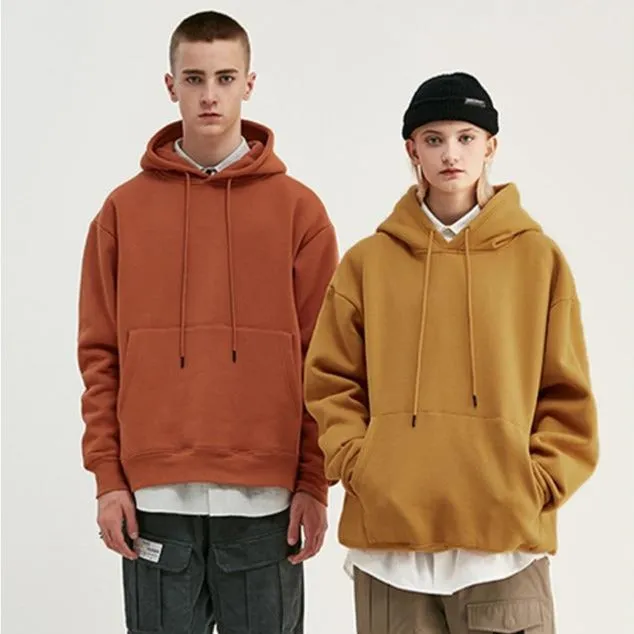 "ESSENTIAL" SWEATSHIRT JAUNE MOUTARDE HOODIE À CAPUCHE - URB1™