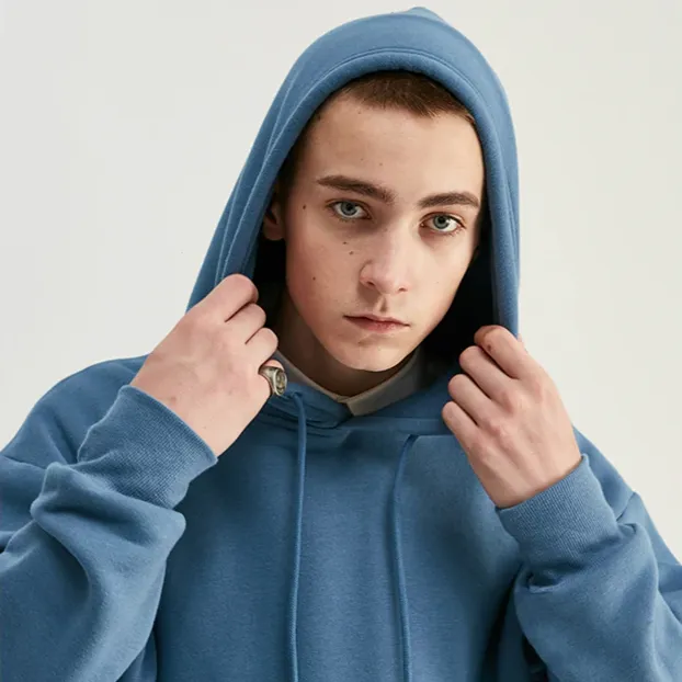 "ESSENTIAL" SWEATSHIRT JAUNE MOUTARDE HOODIE À CAPUCHE - URB1™