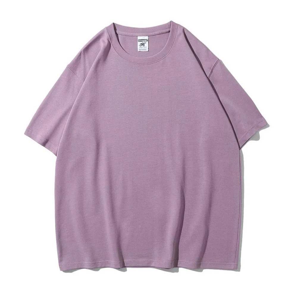 "ESSENTIAL" T-SHIRT BASIQUE UNI RÔSE PÂLE STREETWEAR - URB1™