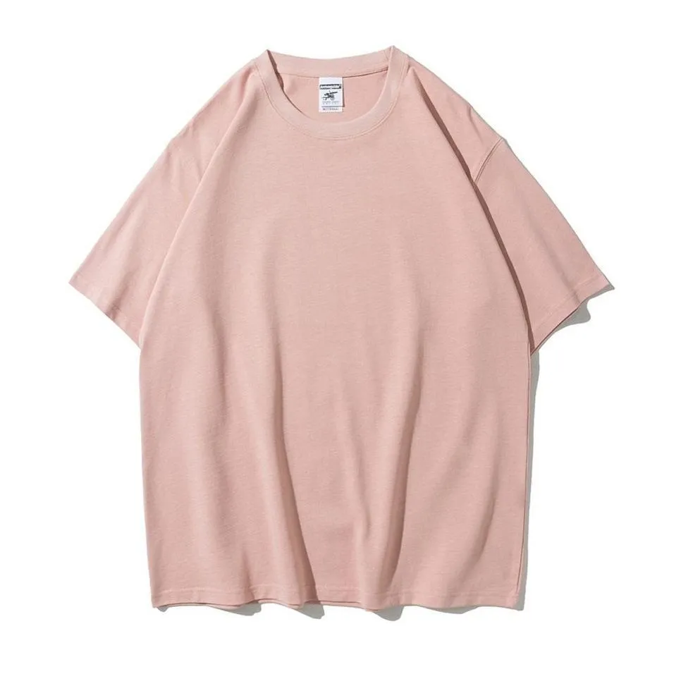 "ESSENTIAL" T-SHIRT BASIQUE UNI RÔSE PÂLE STREETWEAR - URB1™