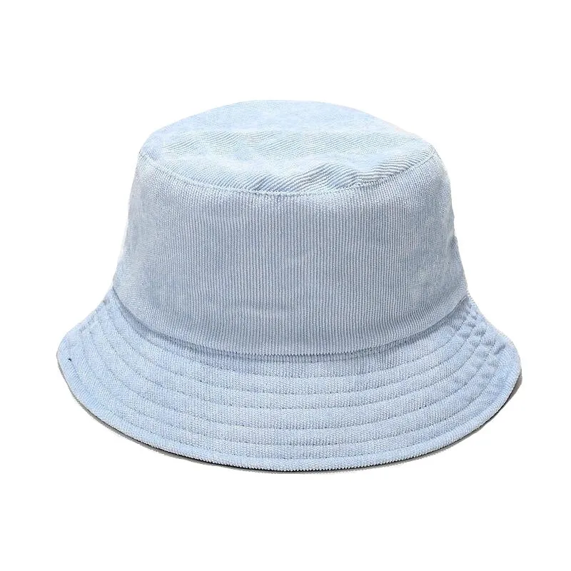 "HAT" Chapeau Bob en velour Bleu Ciel - URB1™