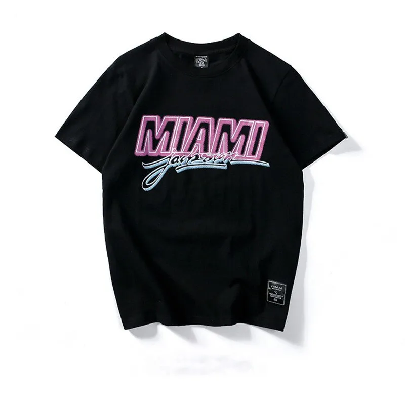 "MIAMI" T-shirt Blanc Oversize Streetwear - URB1™