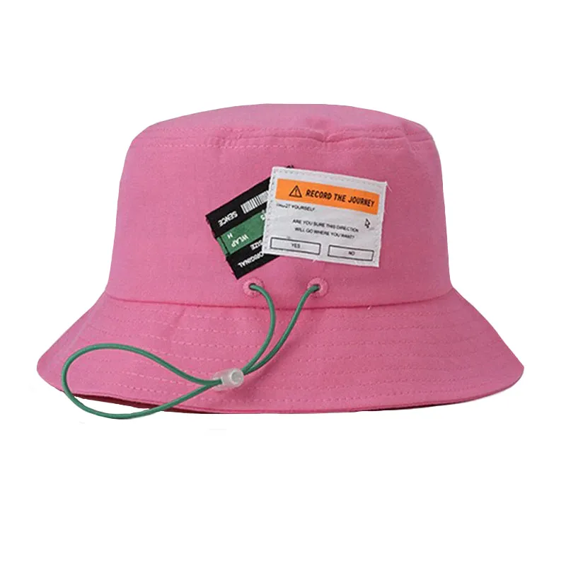 "RECORD" Chapeau Bob Beige Brodé Streetwear - URB1™
