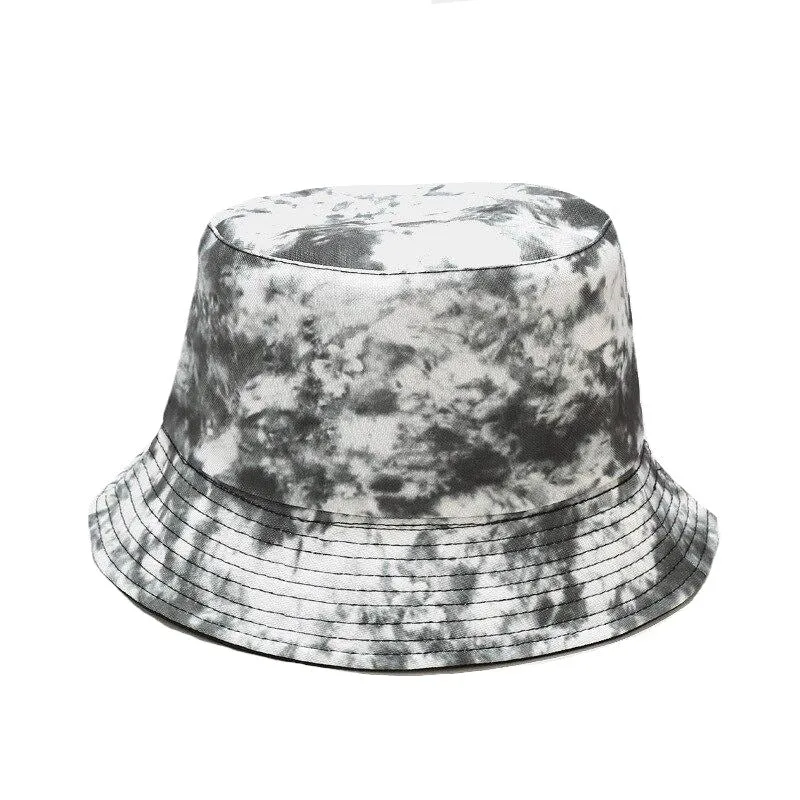 "TIE AND DYE" Chapeau Bob Imprimé Jaune Bleu Vert - URB1™