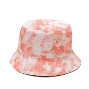 "TIE AND DYE" Chapeau Bob Imprimé Orange Blanc - URB1™