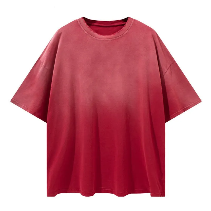 "Tie and dye" T-shirt Oversize Streetwear Bleu - URB1™