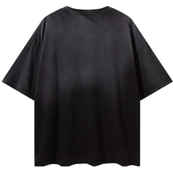 "Tie and dye" T-shirt Oversize Streetwear Bleu - URB1™