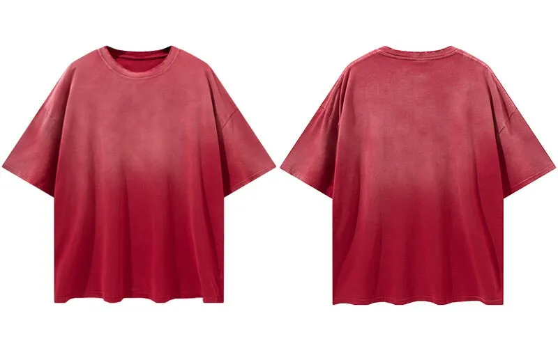 "Tie and dye" T-shirt Oversize Streetwear Bleu - URB1™