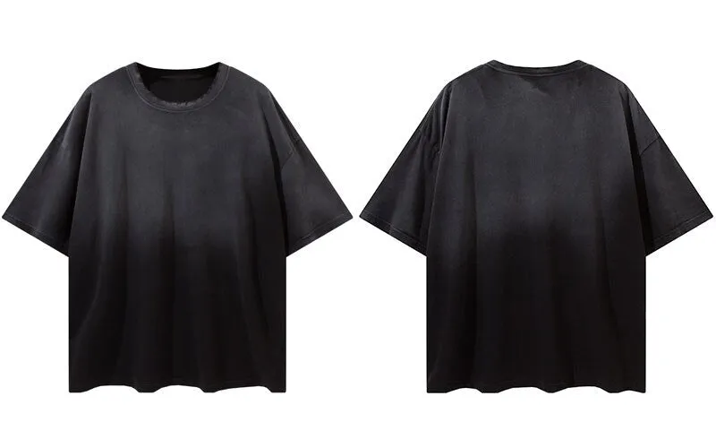 "Tie and dye" T-shirt Oversize Streetwear Bleu - URB1™