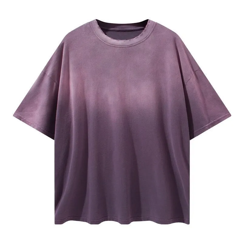 "Tie and dye" T-shirt Oversize Streetwear Violet - URB1™