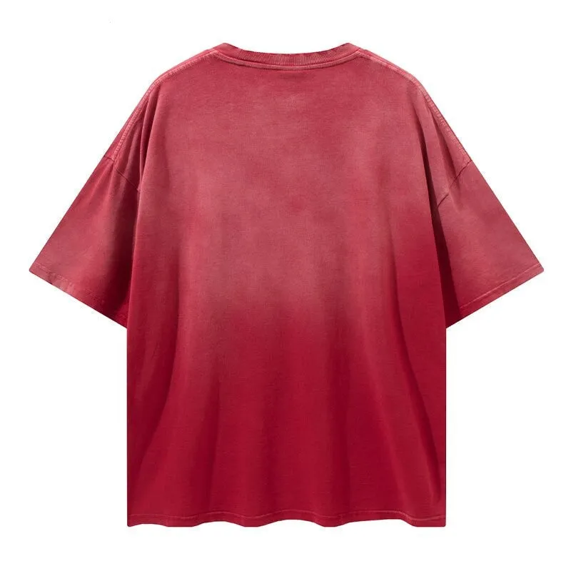"Tie and dye" T-shirt Oversize Streetwear Violet - URB1™