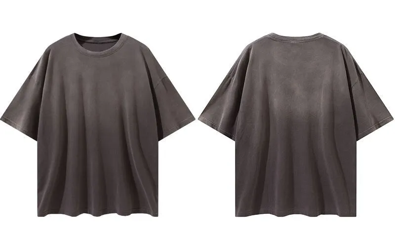 "Tie and dye" T-shirt Oversize Streetwear Violet - URB1™