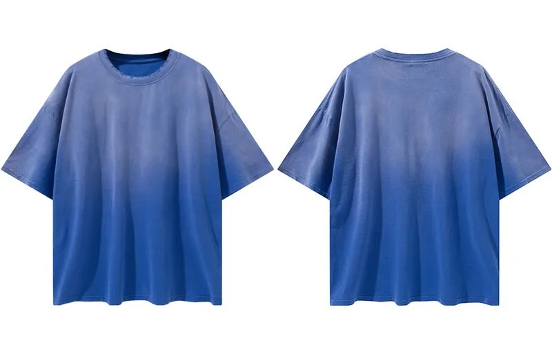 "Tie and dye" T-shirt Oversize Streetwear Violet - URB1™