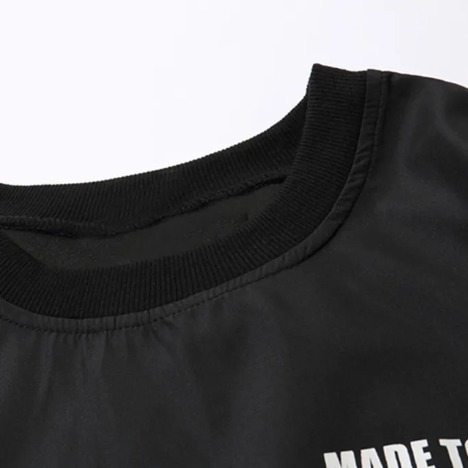 "TOMEYE" Sweat-shirt Crewneck Noir Streetwear - URB1™