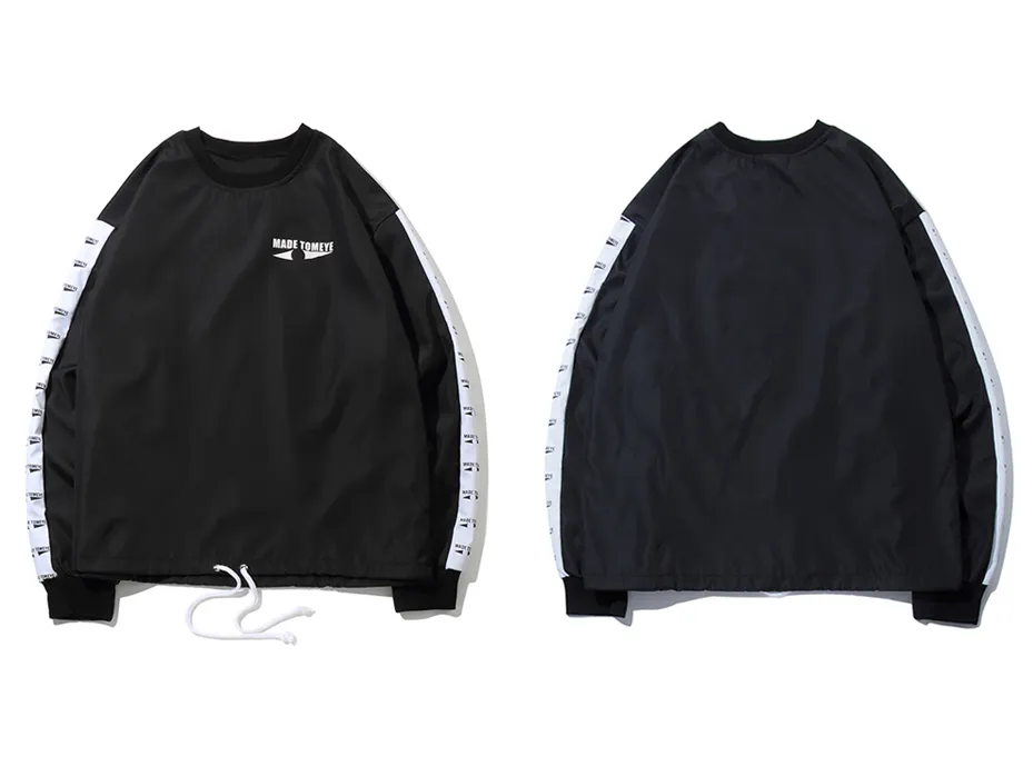 "TOMEYE" Sweat-shirt Crewneck Noir Streetwear - URB1™