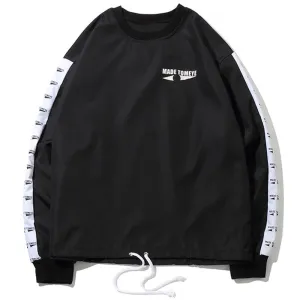 "TOMEYE" Sweat-shirt Crewneck Noir Streetwear - URB1™