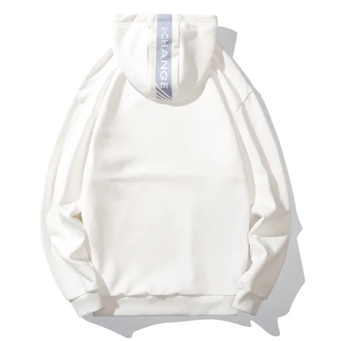 "V-CHANGE" Sweatshirt Blanc Hoodie à Capuche - URB1™