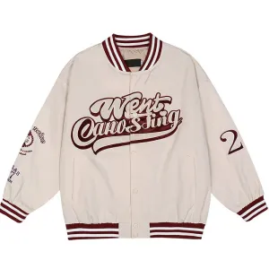 "WENT" Veste Bombers Versity Jacket Beige - URB1™