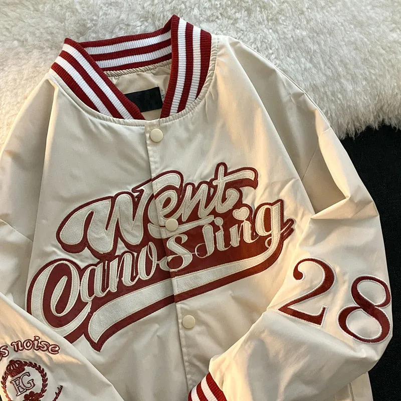 "WENT" Veste Bombers Versity Jacket Beige - URB1™