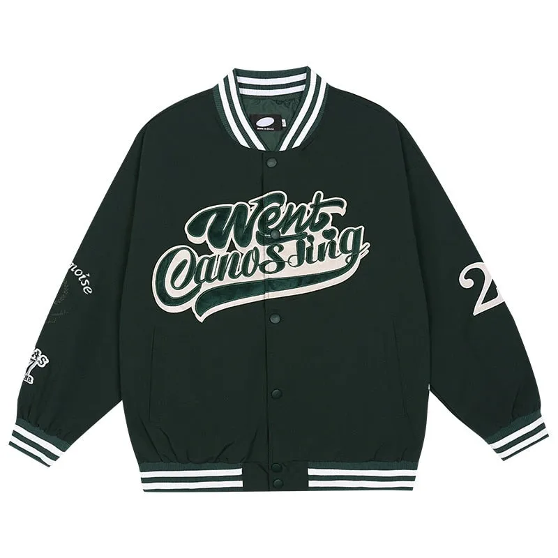"WENT" Veste Bombers Versity Jacket Beige - URB1™