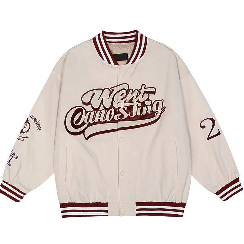 "WENT" Veste Bombers Versity Jacket Beige - URB1™