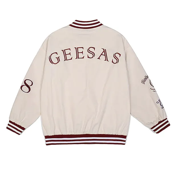 "WENT" Veste Bombers Versity Jacket Beige - URB1™