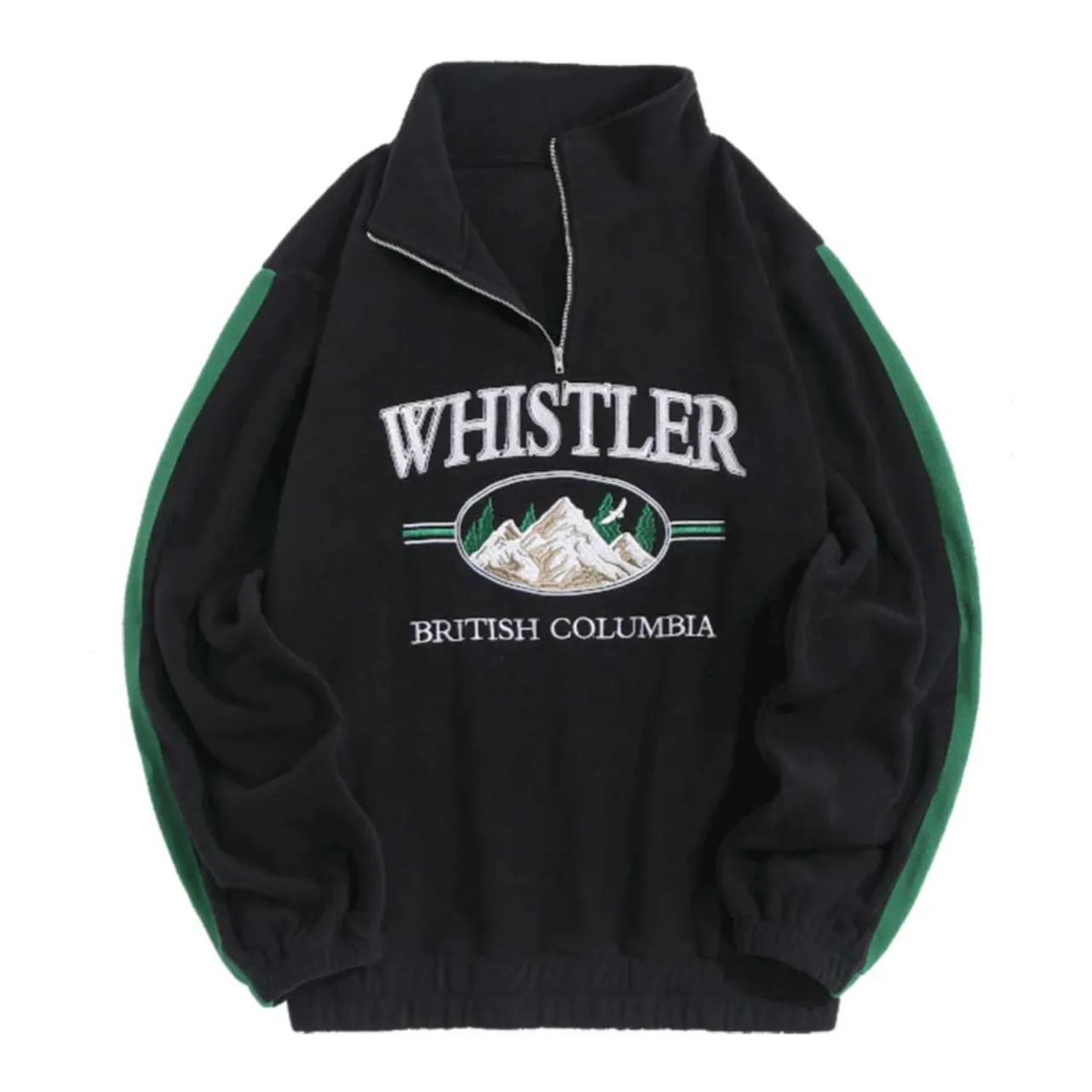 "WHISTLER" Sweat-shirt Polaire Col Camionneur Vintage Beige - URB1™