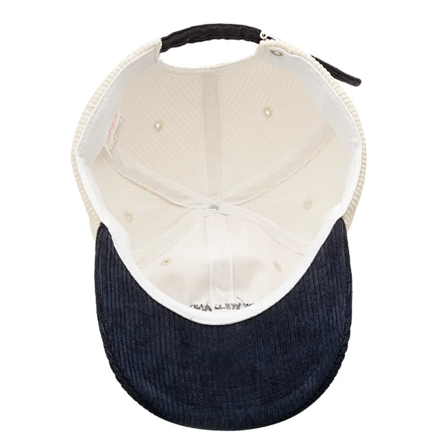 "WONDER" Casquette Baseball Snapback en velour Bleu Brodée - URB1™