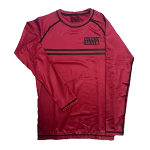 Rashguard Stripe - Red - Long Sleeve