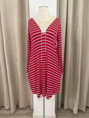 Rayon Spandex Stripe Dress