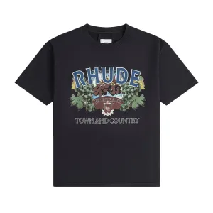 Rhude Town And Country T-Shirt 'Vintage Black'