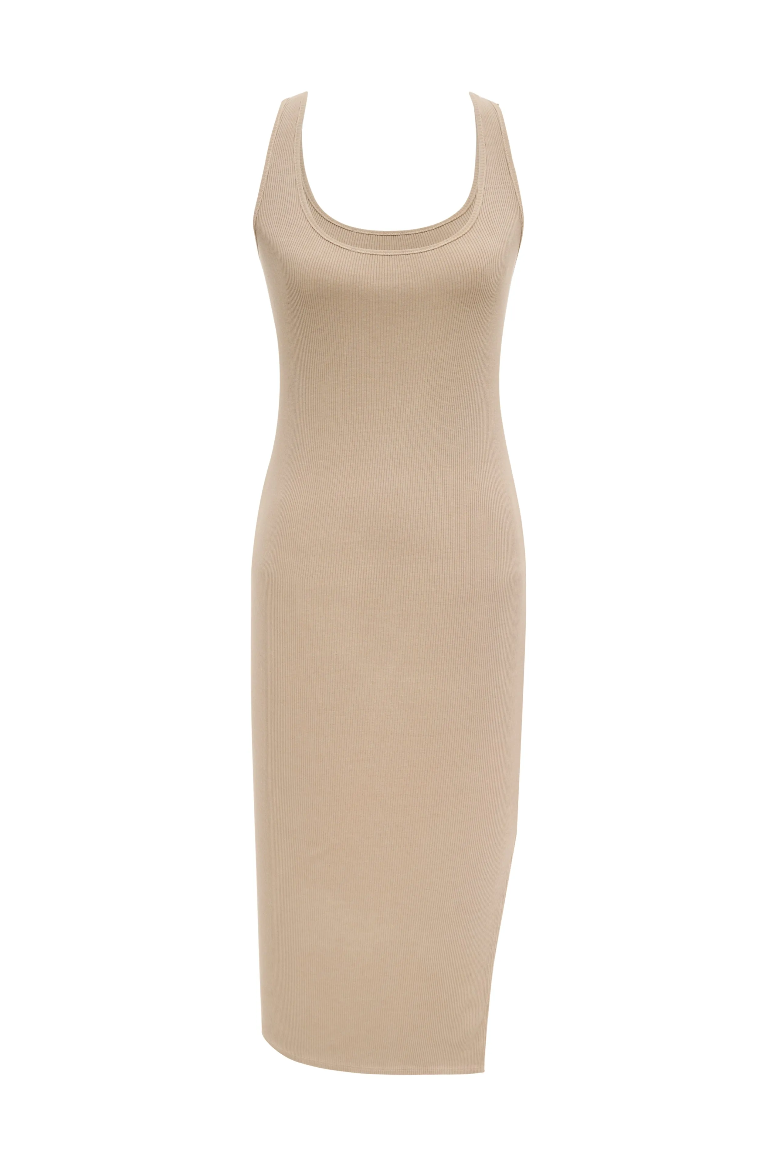 Ribbed Midi Tank Dress