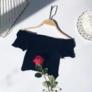 Sexy Crop Off-Shoulder