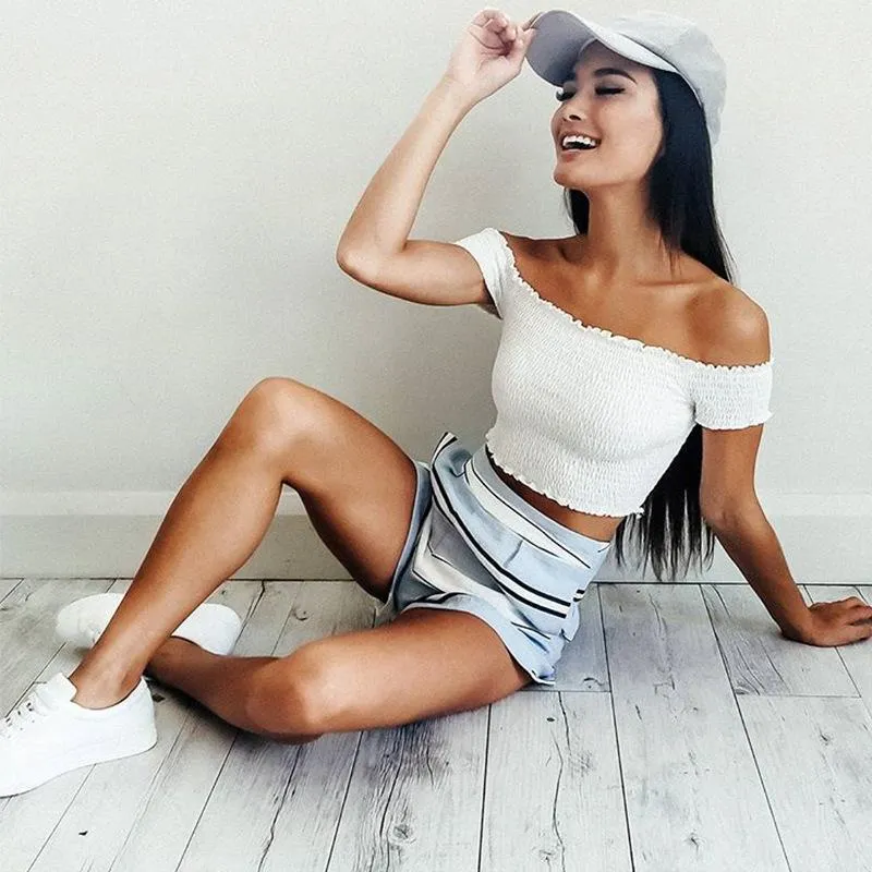 Sexy Crop Off-Shoulder