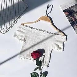 Sexy Crop Off-Shoulder